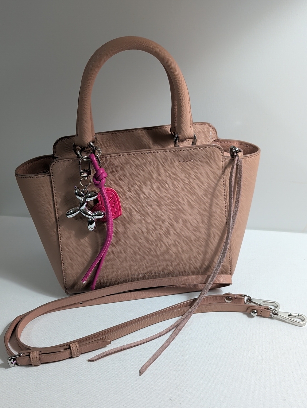 Rebecca Minkoff Blush Pink Mini Tote & Crossbody Bag